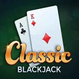 Classic Blackjack online game logo by Red Tiger Gaming on allyspinn.pl