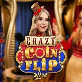 Crazy Coin Flip logo – Live Casino by Evolution at AllySpin Casino
