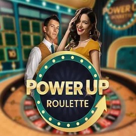 PowerUP Roulette online game logo by Pragmatic Play on allyspinn.pl