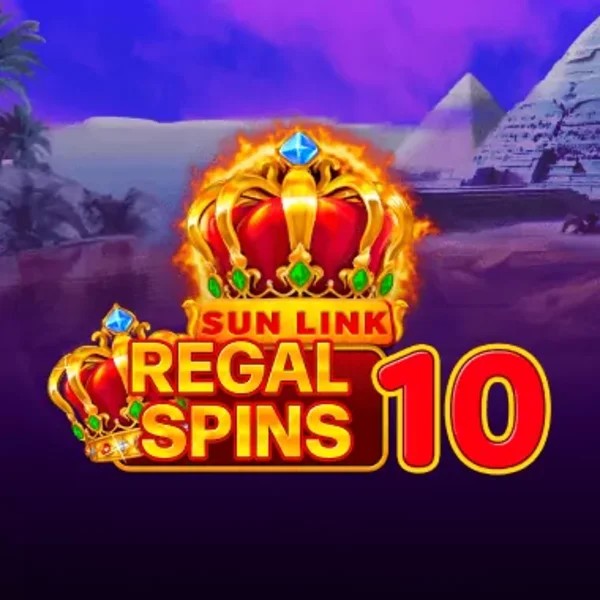 Regal Spins 10 logo by PatePlay at AllySpin Casino